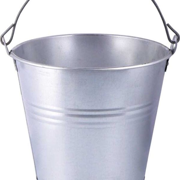 WIADRO Z BLACHY OCYNKOWANEJ 5 LITRÓW