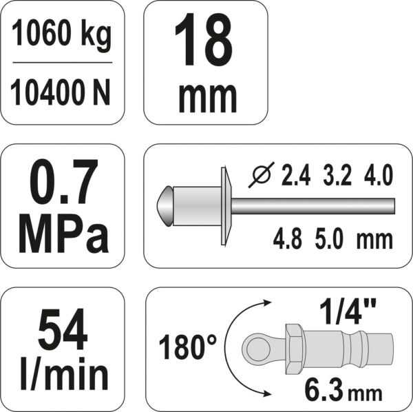 NITOWNICA PNEUMATYCZNA 2,4-5,0MM - obrazek 2