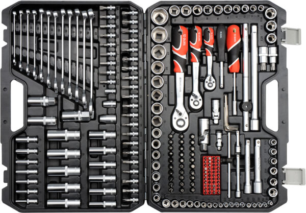 ZESTAW NARZĘDZIOWY XXL 1/4'', 3/8'', 1/2'' KPL 216 SZTUK - obrazek 2