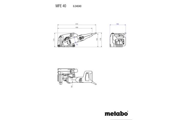 BRUZDOWNICA MFE 40 + 2 TARCZE 125MM (628559000) - obrazek 3