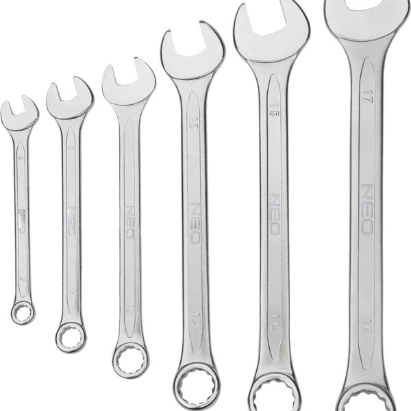 KOMPLET KLUCZY PŁASKO-OCZKOWYCH 6-32 MM 26 SZTUK