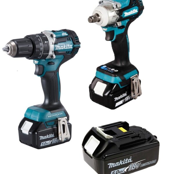 ZESTAW COMBO 18V DTW300+DHP484 3*5.0AH