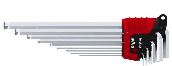 ZESTAW KLUCZY TRZPIENIOWYCH W UCHWYCIE ERGOSTAR 9CZ.