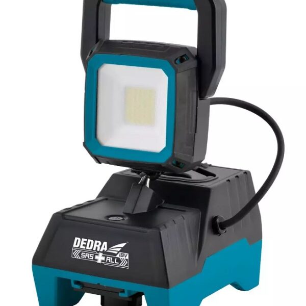 LAMPA WARSZTATOWA AKUMULATOROWA 1600LM 18V 0*AH SAS+ALL