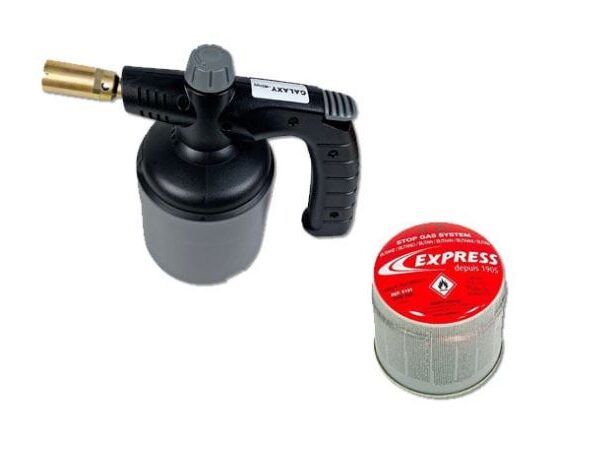 LAMPA LUTOWNICZA GAZOWA NA NABOJE 190G + GAZ 190G EXPRESS