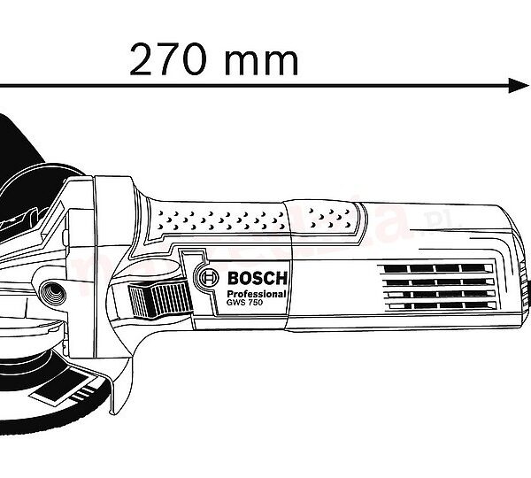 SZLIFIERKA KĄTOWA 125MM GWS 750 750W RSP