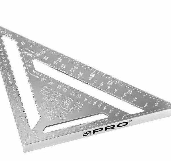 KĄTOWNIK ALUMINIOWY STOLARSKI Z PODSTAWĄ 300MM