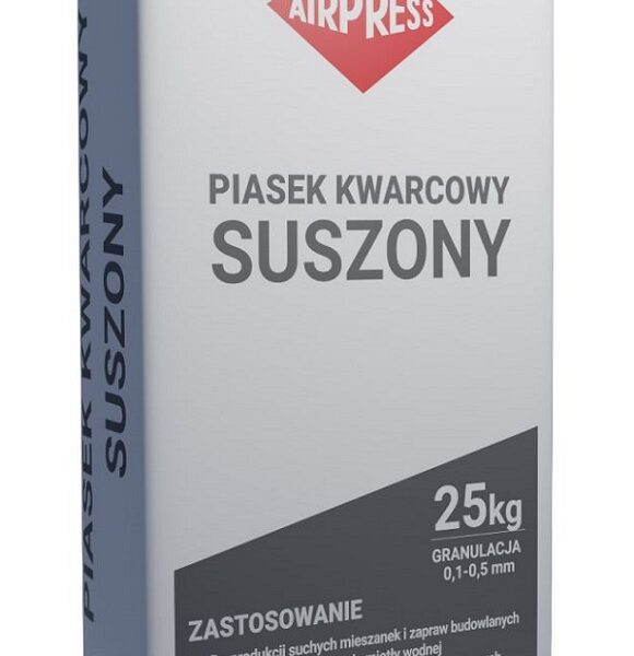 PIASEK KWARCOWY SUSZONY 25KG 0.5-1.0MM