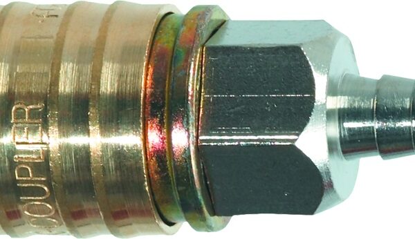 SZYBKOZŁĄCZKA DO KOMPRESORA Z WYJŚCIEM NA WĄŻ 8MM