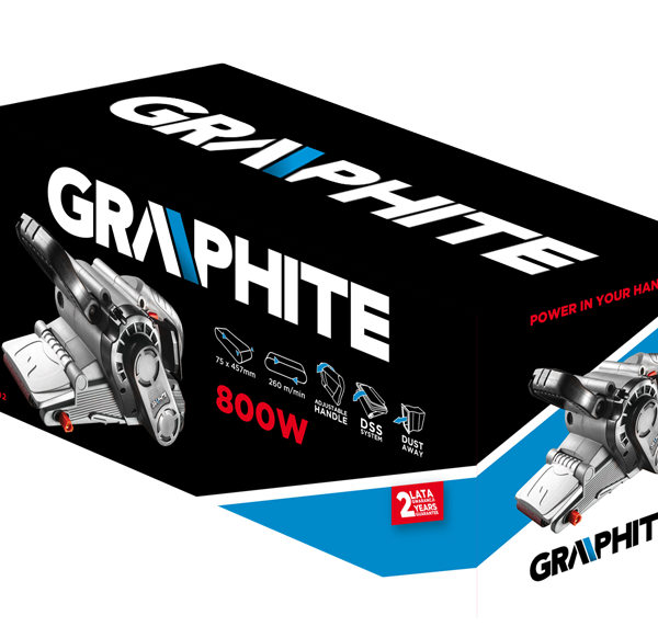 SZLIFIERKA TAŚMOWA 800W TAŚMA 75*457MM