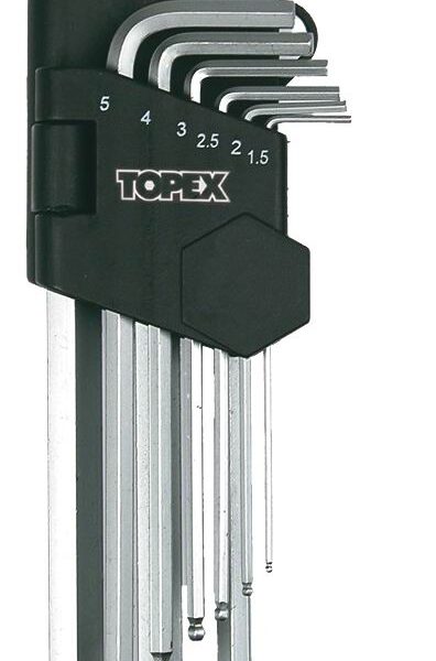 KLUCZE IMBUSOWE Z KULKĄ 9 SZTUK 1,5-10MM