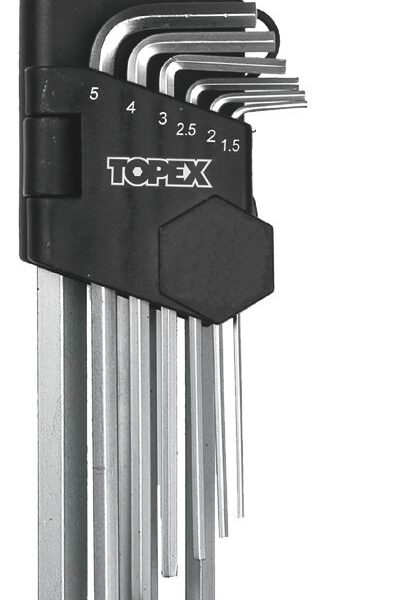 KOMPLET KLUCZY IMBUSOWY ''HEX'' TYP L 1,5-10MM DŁUGIE 9SZTUK